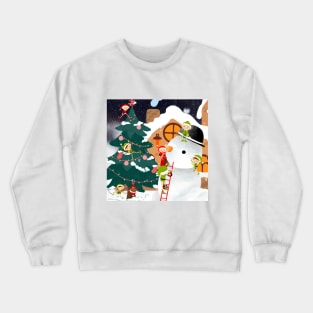 Time to build a snowman Crewneck Sweatshirt